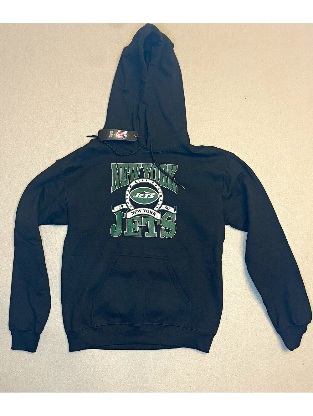 New York Jets NFL Mens Black Hoodie Sweatshirt - Small